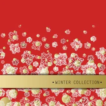 Winter snowflakes design Stock Illustration