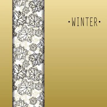 Winter snowflakes design Stock Illustration