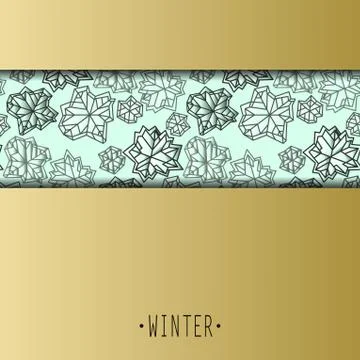 Winter snowflakes design Stock Illustration