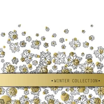 Winter snowflakes design Stock Illustration