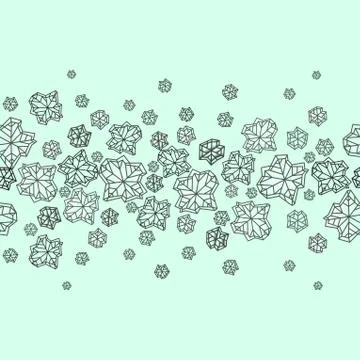 Winter snowflakes design Stock Illustration