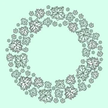 Winter snowflakes design Free Stock Illustration