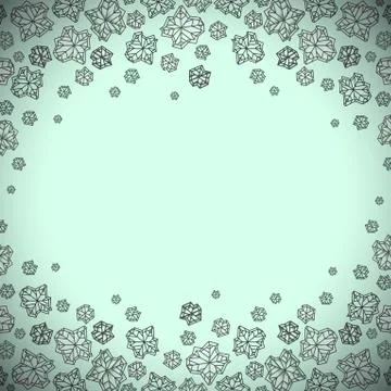 Winter snowflakes design Stock Illustration