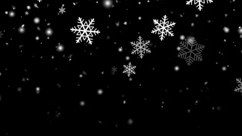 Winter Snowflakes Falling with Soft Blur Particles 4k stock video. Stock Footage 337424784