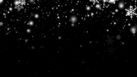 Winter Snowflakes Falling with Soft Blur Particles 4k stock video. Video stock 337424799