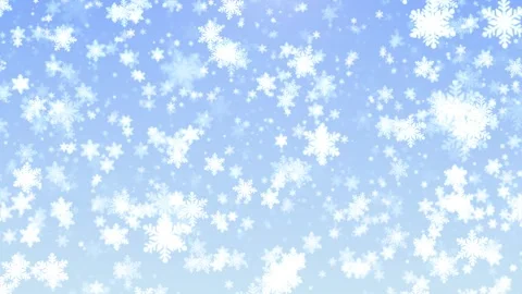 Winter snowflakes falling stage background Stock Footage 259449804