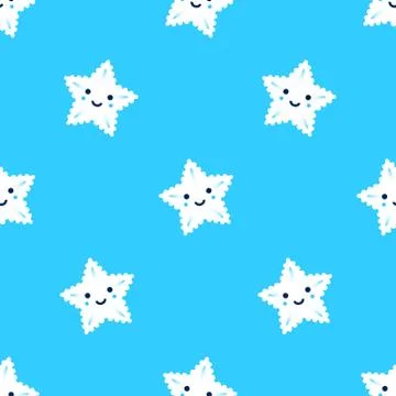 Winter Snowflakes Pattern Stock Illustration