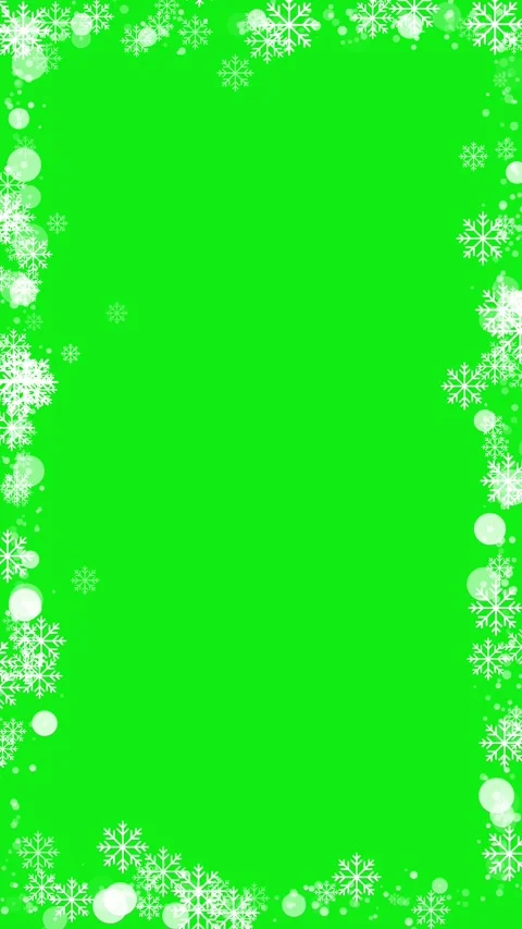 Winter Snowflakes Rectangle Border Frame Animation. Vídeos de archivo 335996202