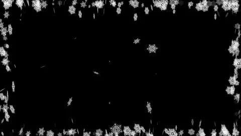 Winter Snowflakes Rectangle Border Frame Animation. Vídeos de archivo 335996273