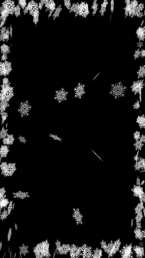 Winter Snowflakes Rectangle Border Frame Animation. Vídeos de archivo 335996277