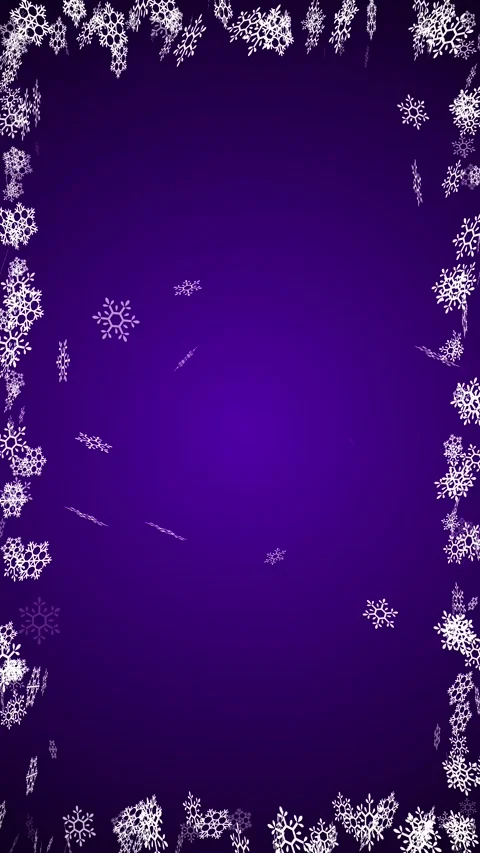 Winter Snowflakes Rectangle Border Frame Animation. Vídeos de archivo 335996308