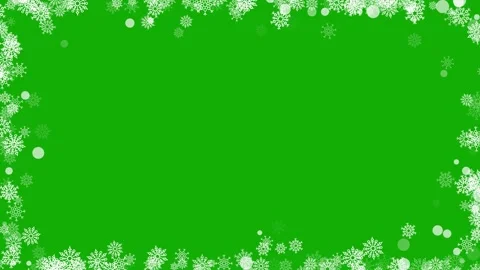 Winter Snowflakes Rectangle Border Frame Animation. Vídeos de archivo 335996381