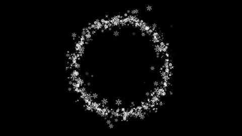 Winter Snowflakes Rectangle Border Frame Animation. Vídeos de archivo 335996382