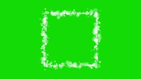 Winter Snowflakes Rectangle Border Frame Animation. Vídeos de archivo 335996392