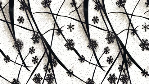Winter Snowflakes Seamless Animation Video stock 215447478