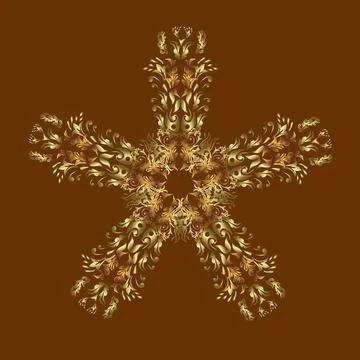 Winter snowflakes, vector background. Repeated texture for surface, wrapping pap Stock Illustration