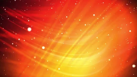 Winter snowing orange rays background Stock Footage 82277692