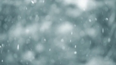 Winter snowing, snow flakes falling from the sky Video stock 74661528