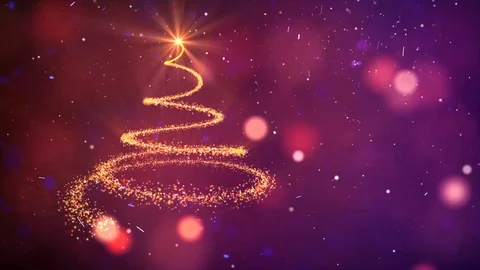 Winter snowing tree background Stock Footage 98458866