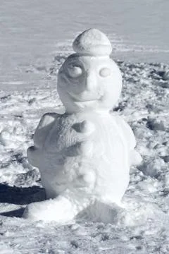 Winter snowman Stock Photos