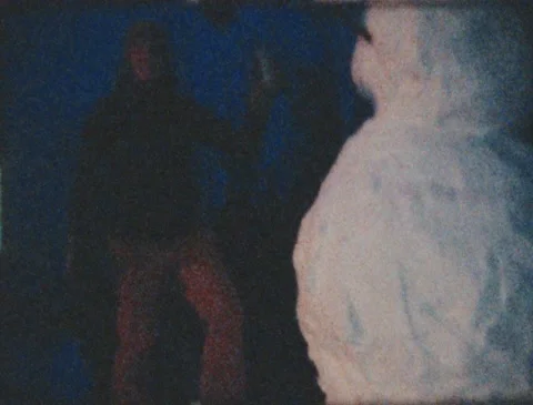 Winter Snowman Super 8 2 Stock Footage 221439460