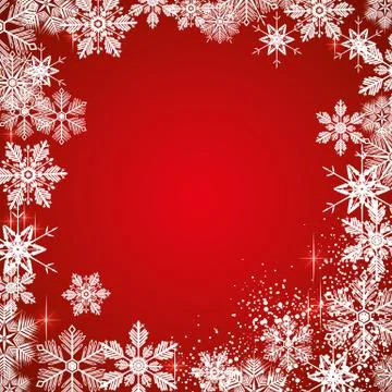 Winter snowy background Stock Illustration