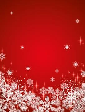 Winter snowy background Stock Illustration