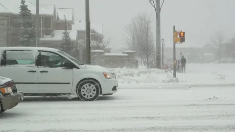 Winter Snowy Driving Stock-Footage 70737079