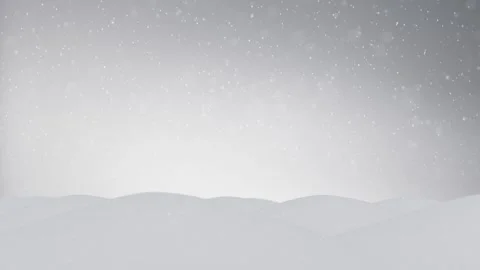 Winter snowy field with looping snowfall backgrounds Stock Footage 337572077