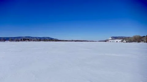Winter snowy landscape Stock Photos
