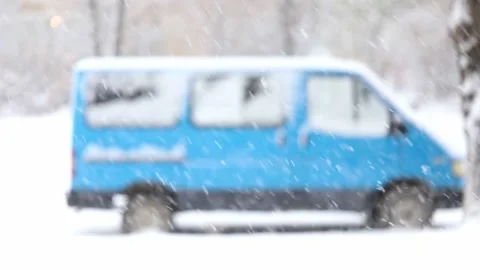 Winter snowy trees close up Video stock 234662914