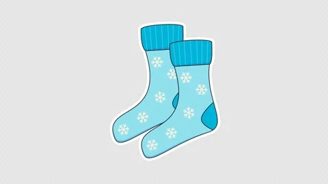 Winter socks Stock Footage 336934779