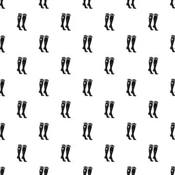 Winter socks pattern featuring black silhouette snowflakes Illustrazione stock