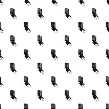 Winter socks pattern seamless Illustrazione stock