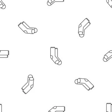 Winter socks pattern seamless vector Stock Illustration
