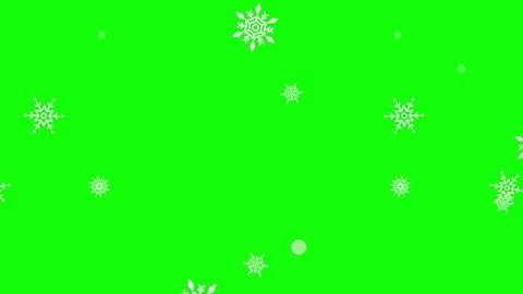 Winter softly falling snow effect animation (chroma key). Stock Footage 295379917