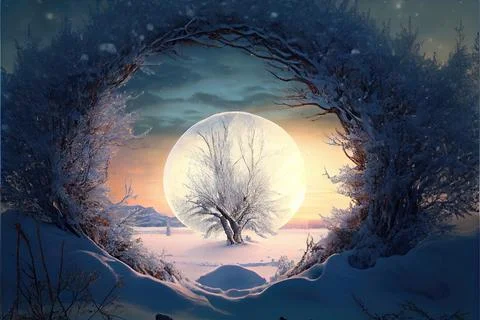 Winter Solstice December 2023 イラスト素材