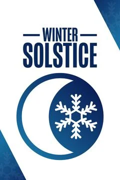 Winter Solstice. Holiday concept. Template for background, banner, card, poster Stock Illustration