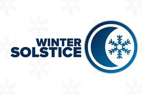 Winter Solstice. Holiday concept. Template for background, banner, card, poster Stock Illustration