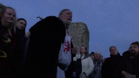 Winter solstice at Stonehenge Stock Footage 148590111