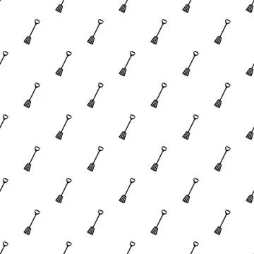 Winter spade pattern seamless vector Stock Illustration