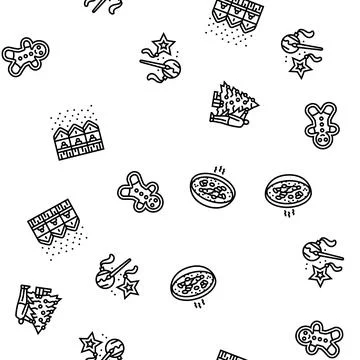 Winter spend time seamless pattern vector Stock Illustration