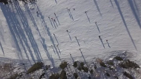 Winter sport activities. Stock Footage 315719099