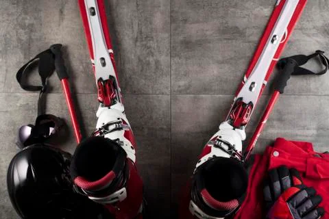 Winter sport theme. Stock Photos