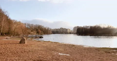 Winter to Spring: A Beachside Transformation 動画素材 238764883