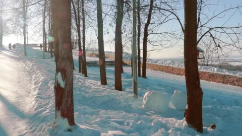 Winter square Stock Footage 185229642