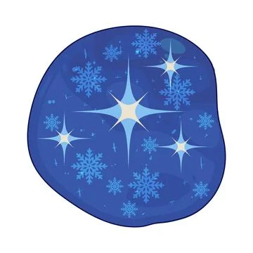 Winter star illustration Stock Illustration