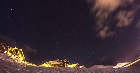 Winter Stars Motionlapse 4k Stock Footage 48503950