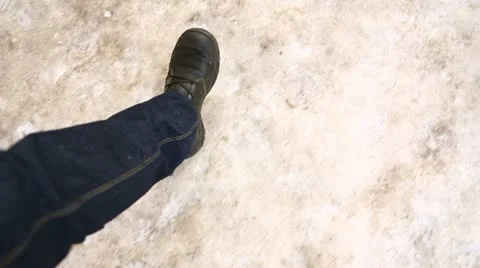 Winter step 02 Stock Footage 21436115