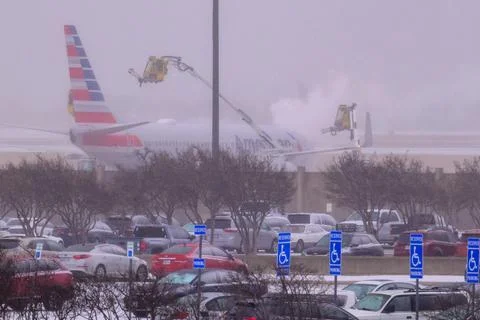 Winter storm brings subzero weather to Texas, Dallas, USA - 24 Jan 2026 Stock-Fotos